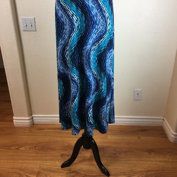 Linea Domani Blue Maxi Dress - Picture 6 of 7